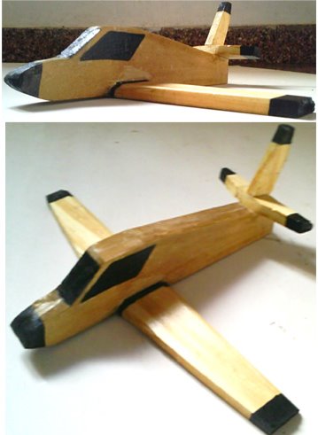 avion de madera