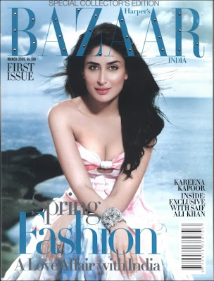 Kareena Kapoor on Harpers Bazaar inaugural issue