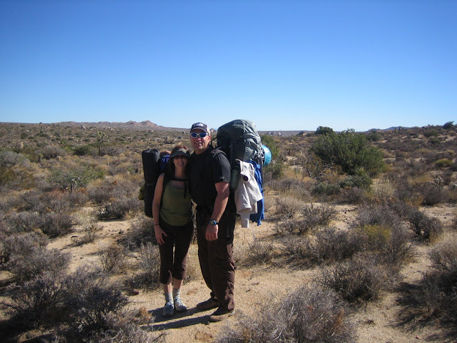 Hiking out to the camp site