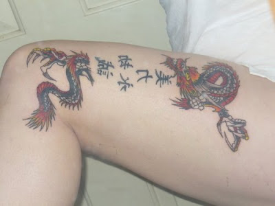 Japanese Kanji Tattoos With The Dragon