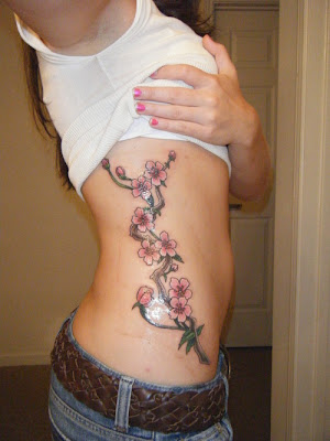 rose vine tattoo. cherry tree tattoos designs.