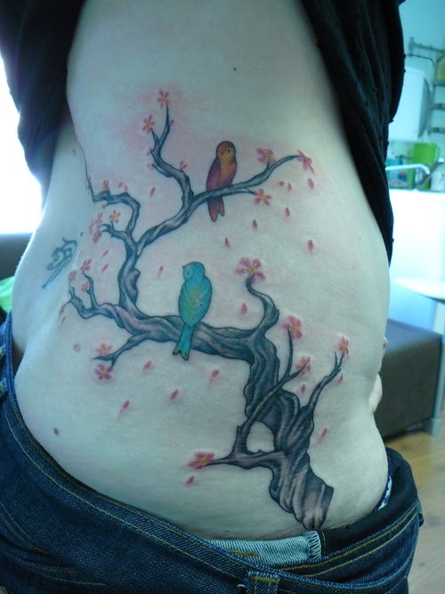 Cherry Blossom Tree With Bird Tattoo Labels Cherry Blossom Tree With Bird