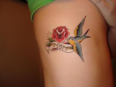 Rose Tatto Designs on Art Expression Tattoo Rose Tattoo With Birth Tattoo