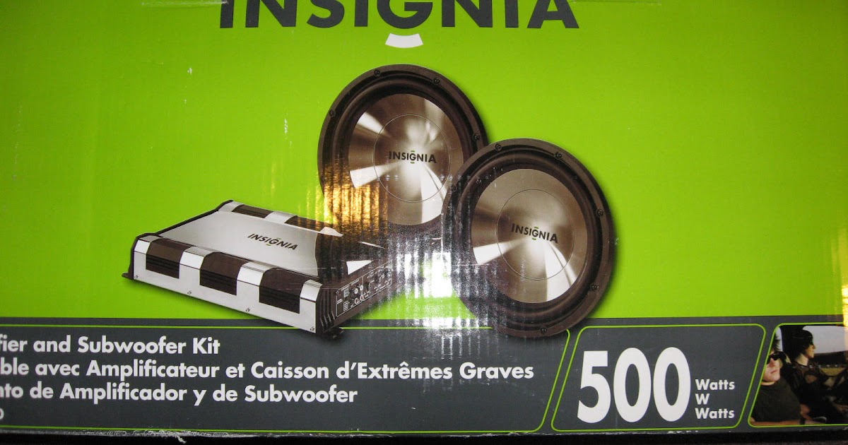 ARAIN.SALE Insignia 12" Car Subwoofer & Amplifier Party Pack (NSP2000