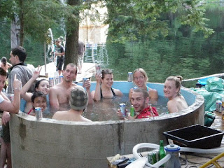 The Mayofest hot tub, Cheers!