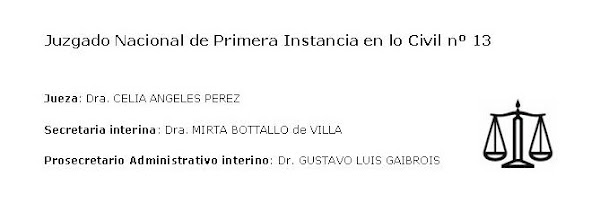 Juzgado Nacional de Primera Instancia en lo Civil nº 13