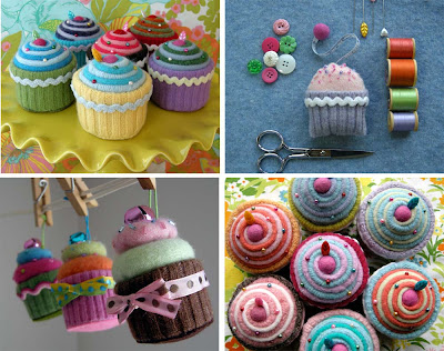 pattern for cupcake pincushions