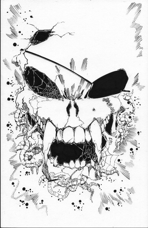 Badass Skulls Drawing