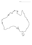 Blank Map Of Australia. Free for non commercial use. (aus map)