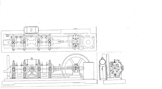 Drawing of the Tandem Double Acting Engine