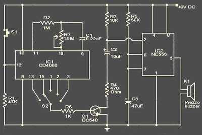 Rangkaian Timer Dengan Alarm Rangkaian Timer Dengan Alarm
