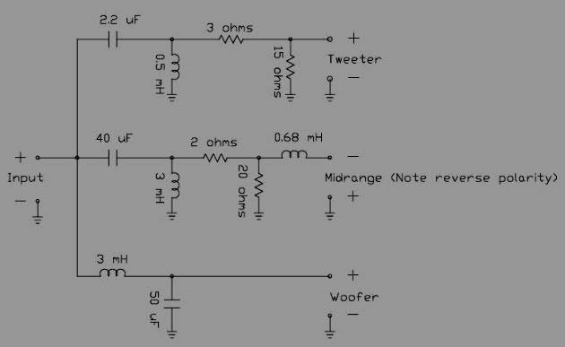Koleksi Skema Rangkaian Artikel Elektronika Rangkaian Crossover Pasif