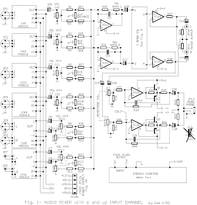 rangaian audio mixer 6 channel