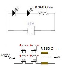 51+ Skema Rangkaian Lampu Led 12v Dc