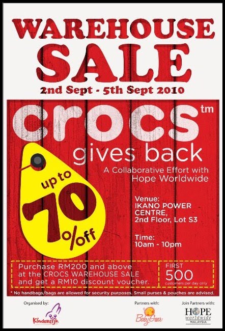 crocs warehouse sale