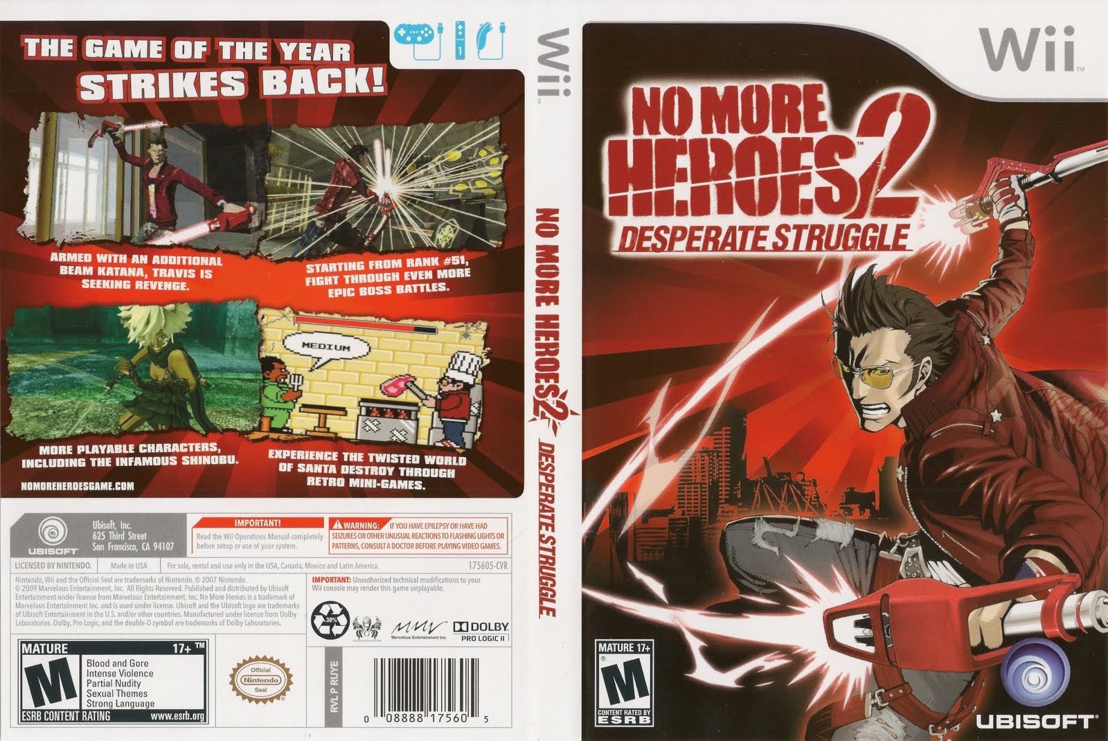 Games Covers No More Heroes 2 Desperate Struggle Wii