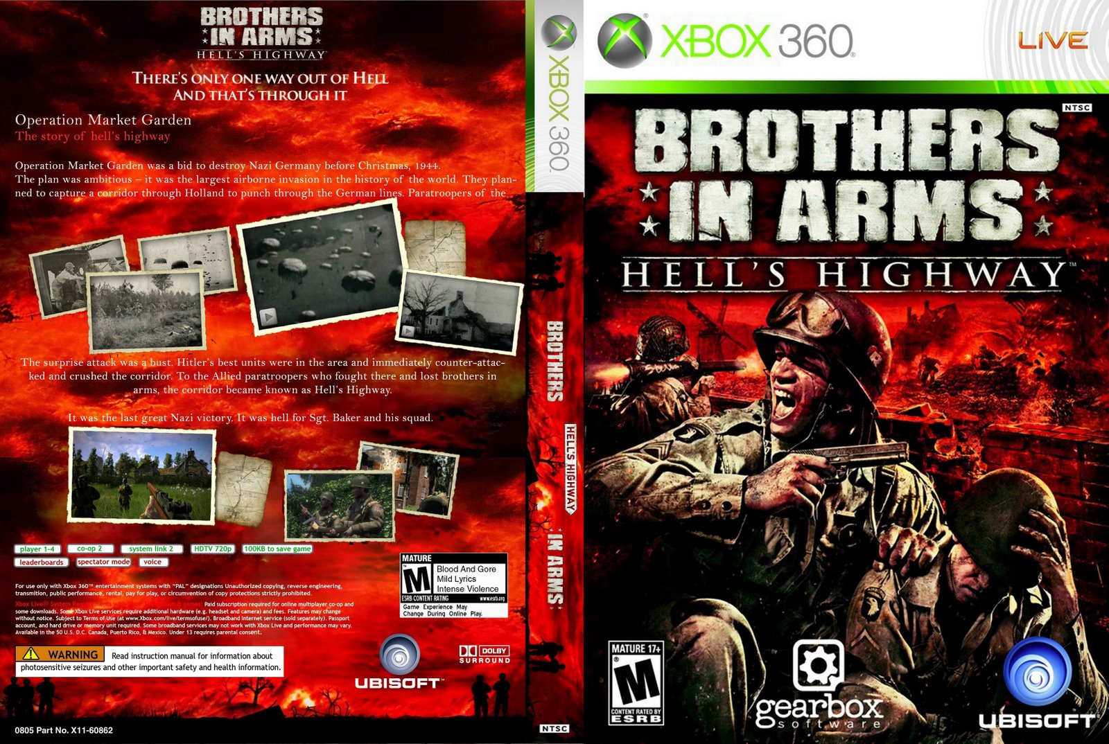 Games Covers Brothers In Arms Hell's Highway Xbox 360