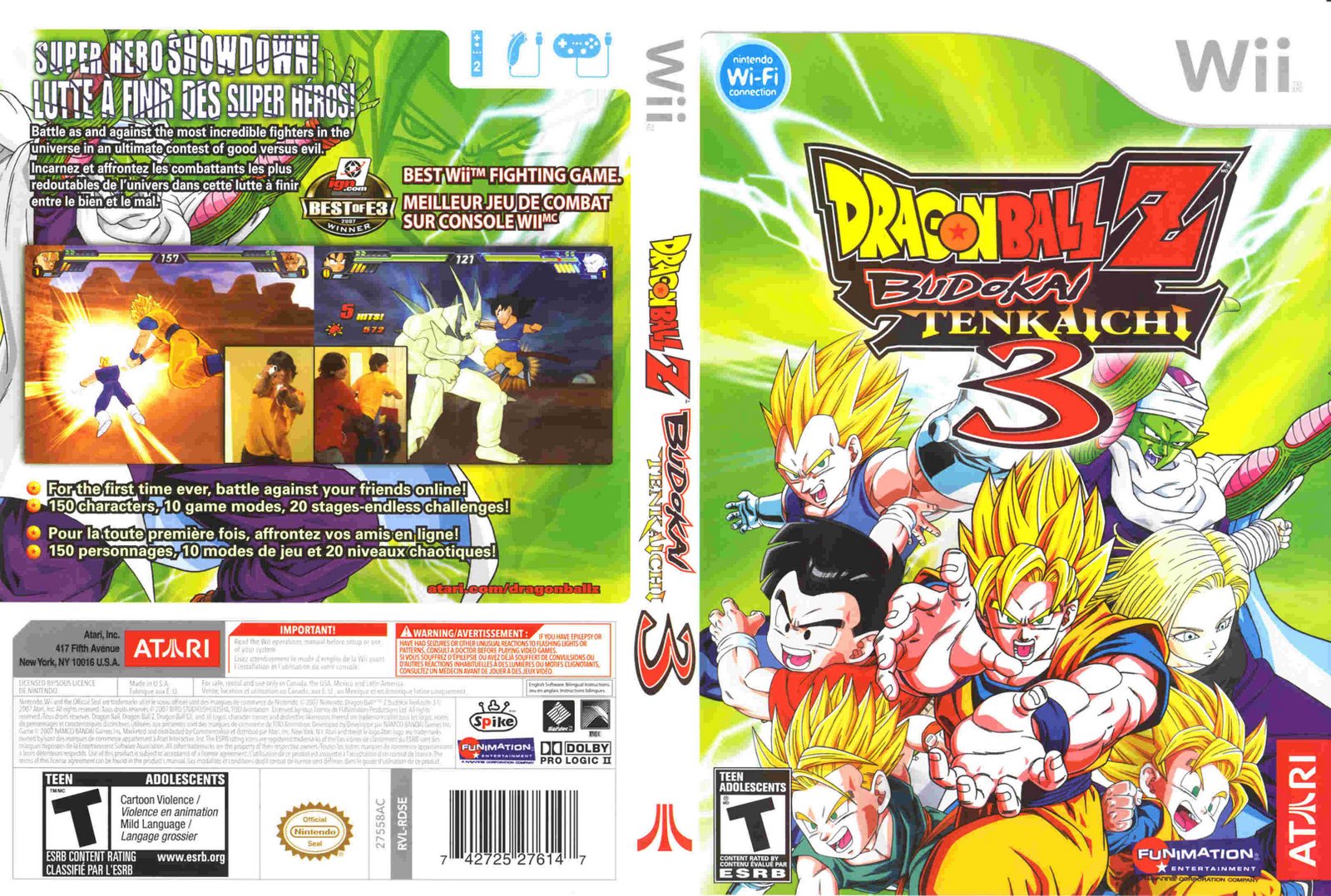 Games Covers Dragon Ball Z Budokai Tenkaichi 3 Wii
