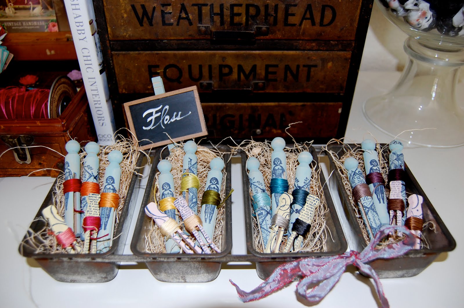 Vintage Handmade I Love My Clothespins