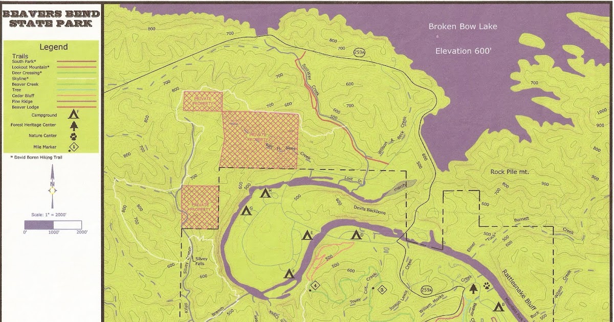 Beavers Bend Blog Trail Map and Trail Status at Beavers Bend State