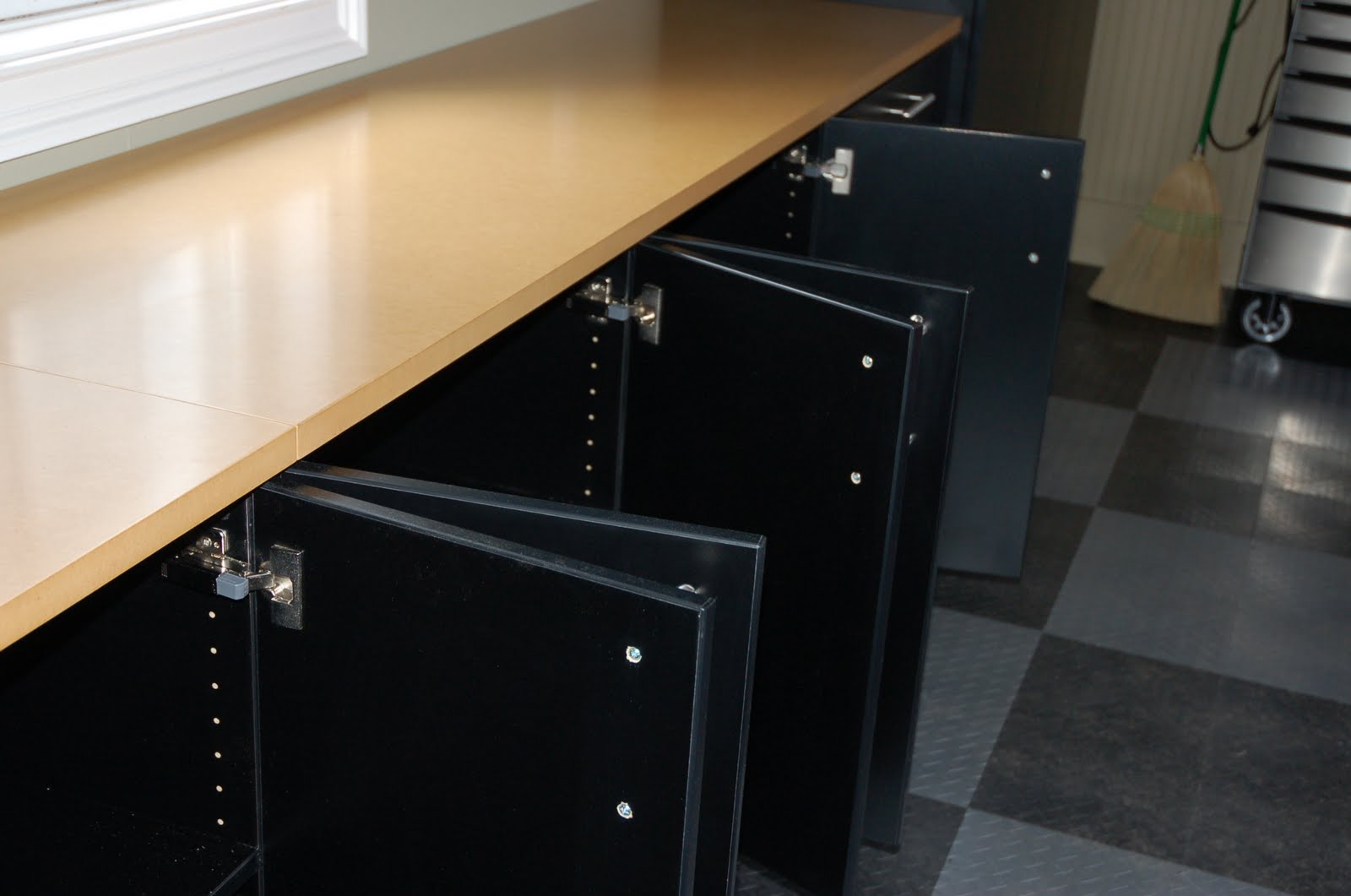 Kitchen cabinets on wheels Carbon Fiber Garage Cabinets