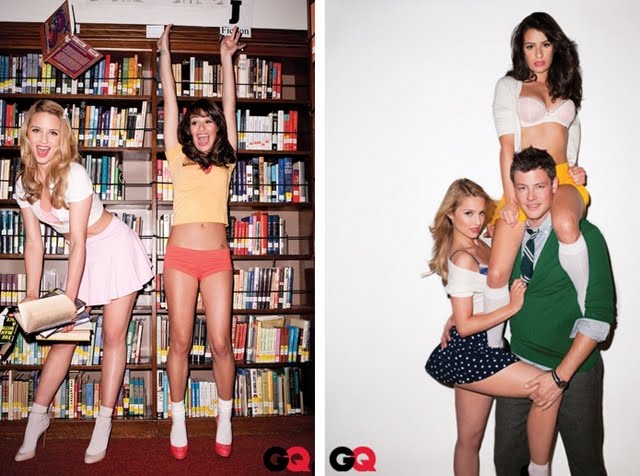 dianna agron photo shoot gq. salling and cory own monteith Dianna+agron+and+lea+michele+photo+shoot