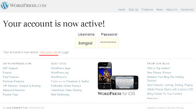 Membuat Blog di Wordpress.com