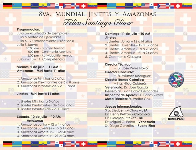 “que nuestra economía avance”, el pedido de luis arce en el año nuevo MargaritaMaria`s-Chalaneria: 8 Mundial-Amazonas y Jinetes2010-Puerto