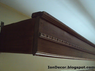 Galerii din lemn lacuit sau simplu pentru perdele, IonDecor.