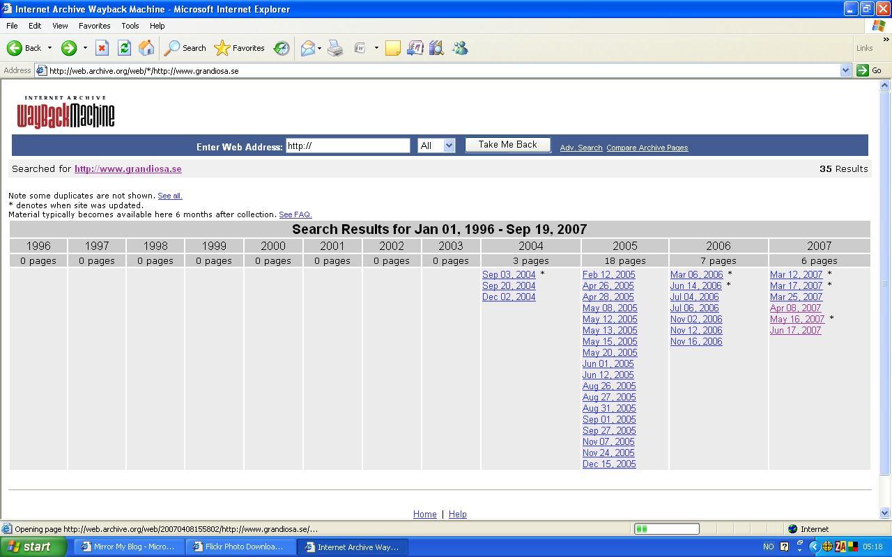 [wayback+machine+www.grandiosa.se]