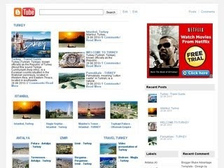 Youtube Blogger Template