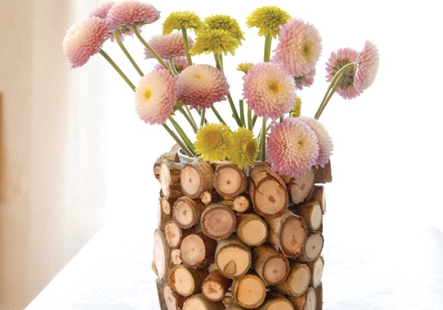 Hip Hostess DIY Wood Chip Vase