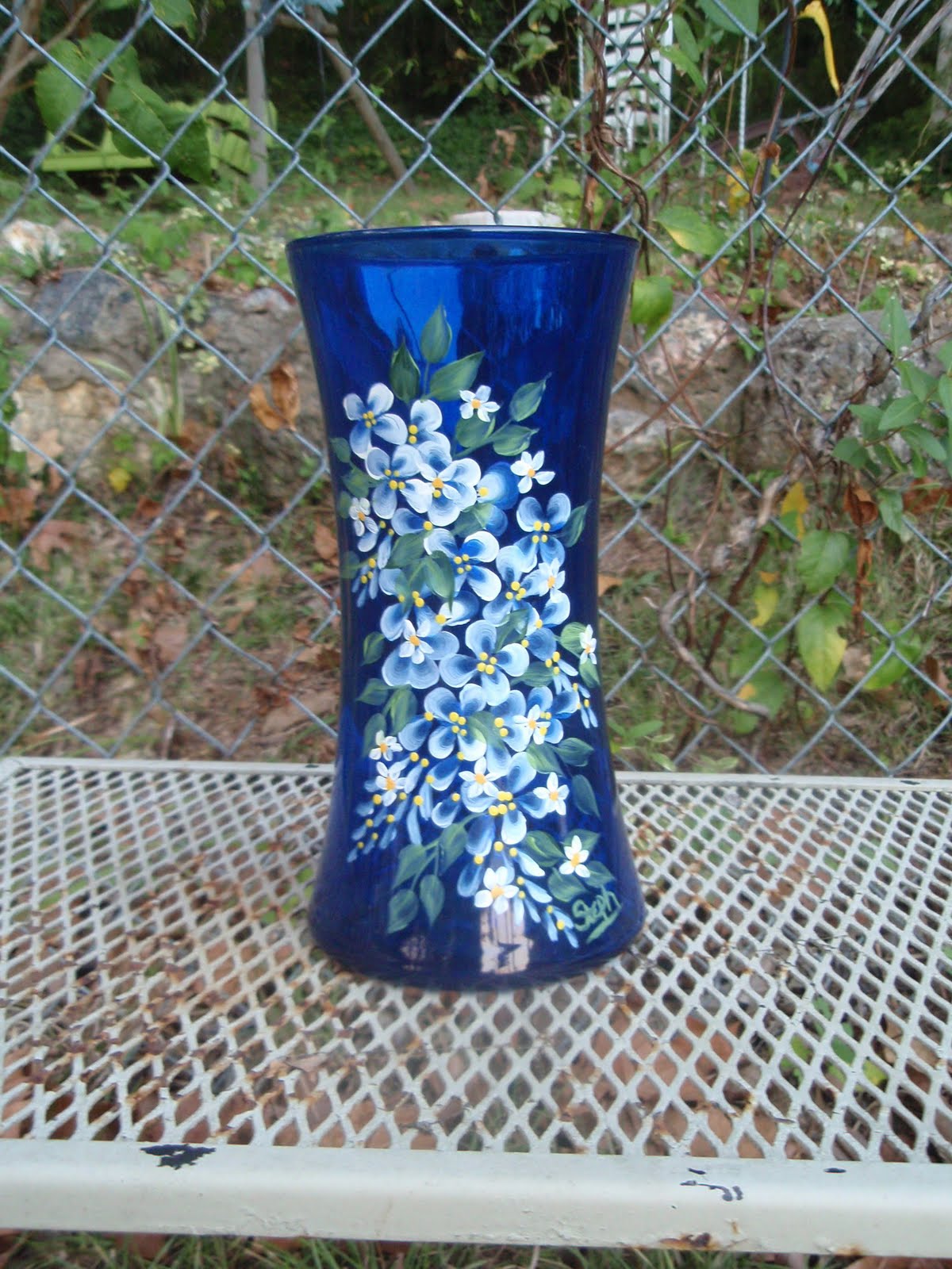 Steph's Paint Studio Oxford Hobby Lobby 10/05/10 Blue Vase
