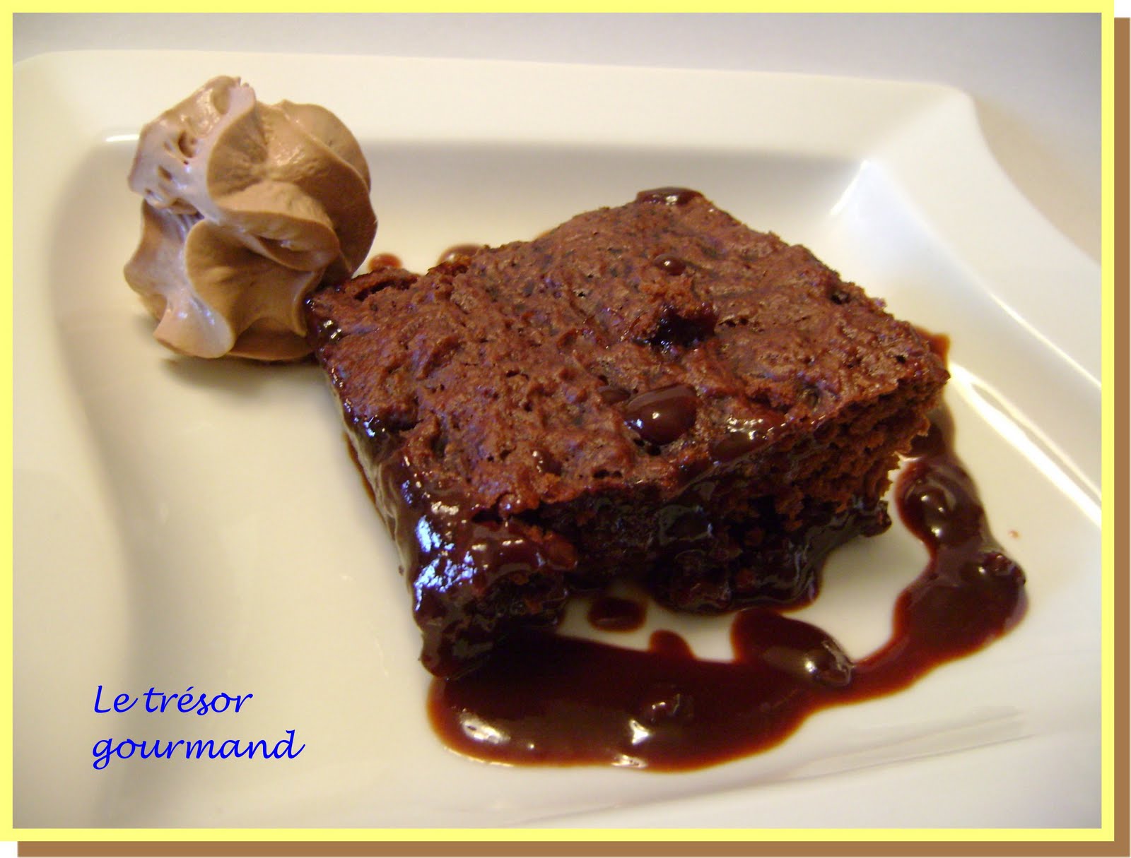 LE TRÉSOR GOURMAND GÂTEAU POUDING AU CHOCOLAT