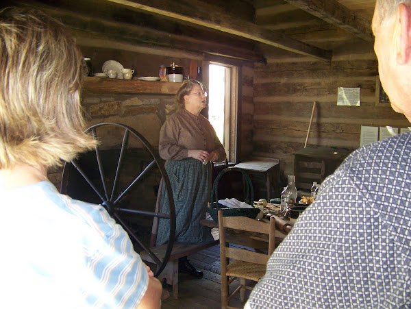 Learning about life in the cabin built in 1861