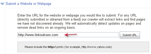 Cara Submit ke Search Engine