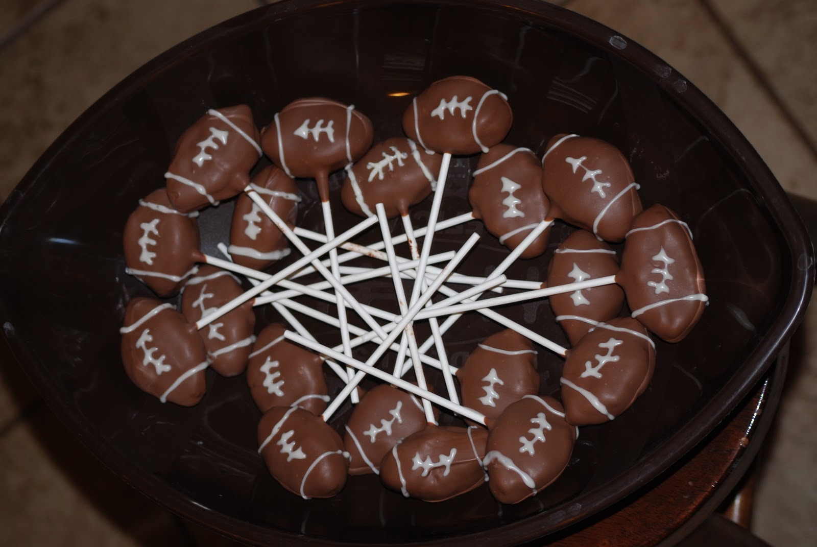 chocolate football cake