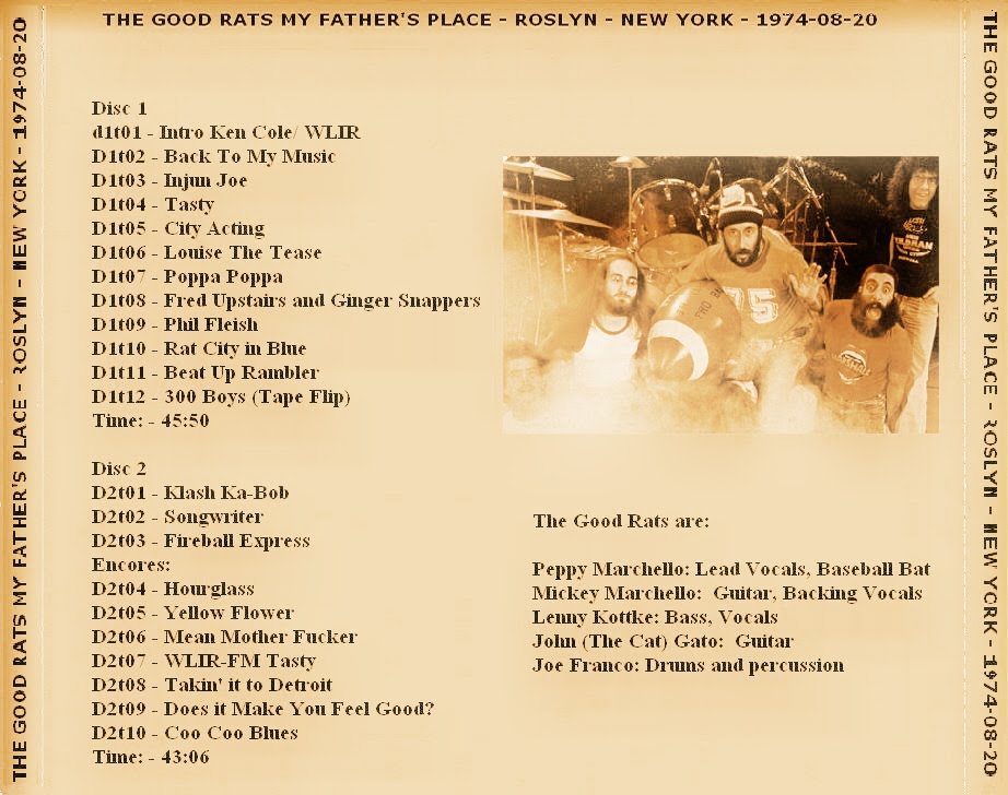 Silverado's RM The Good Rats My Father's Place Roslyn New York