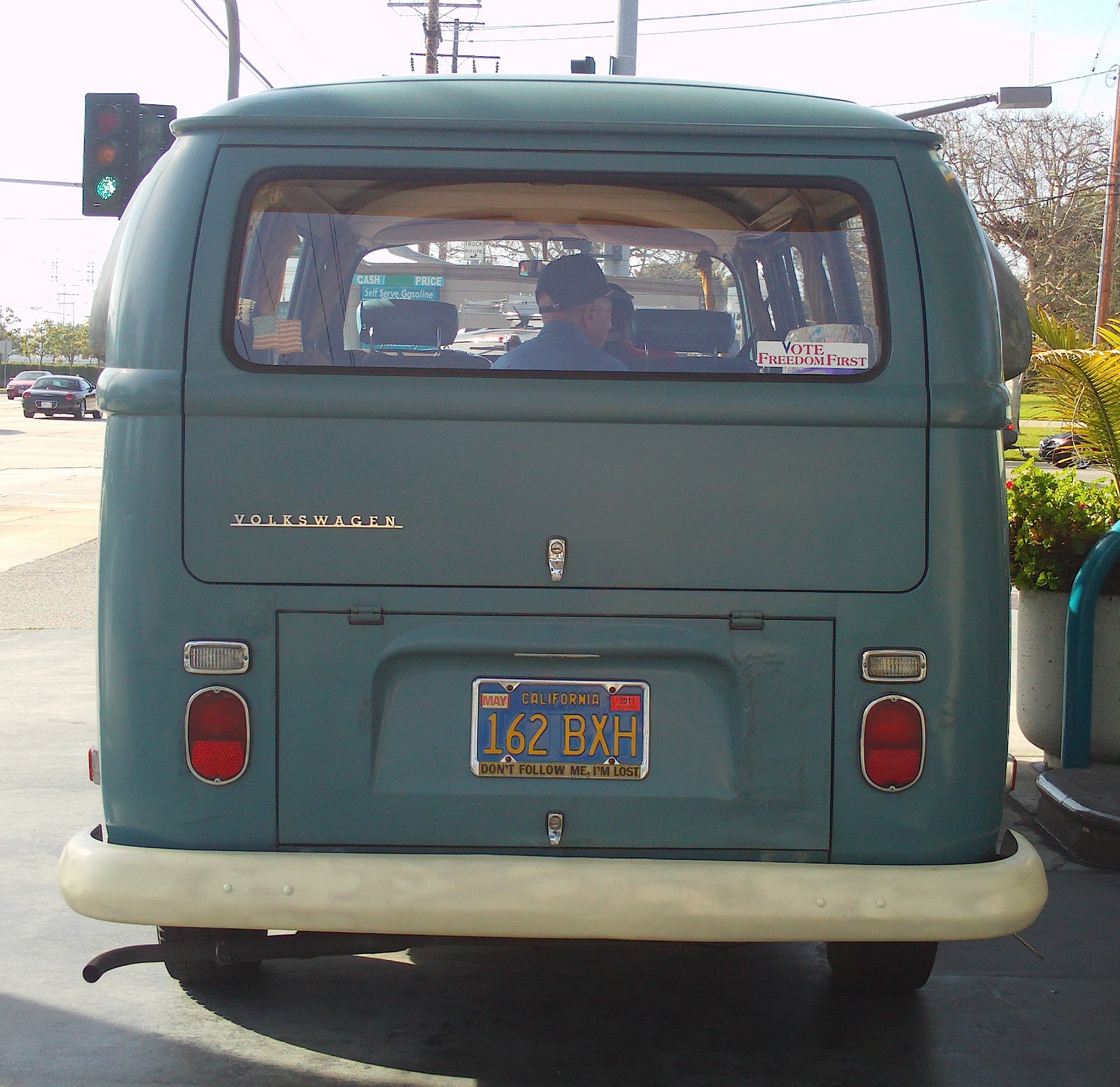 blue vw bus