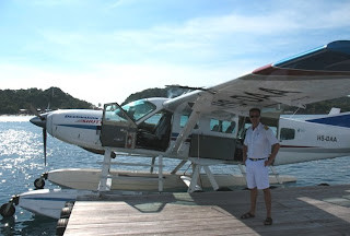 Captain Gerry and Seaplane at Phi Phi