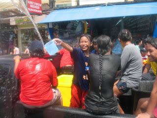 Songkran - getting wet was never this fun in England!