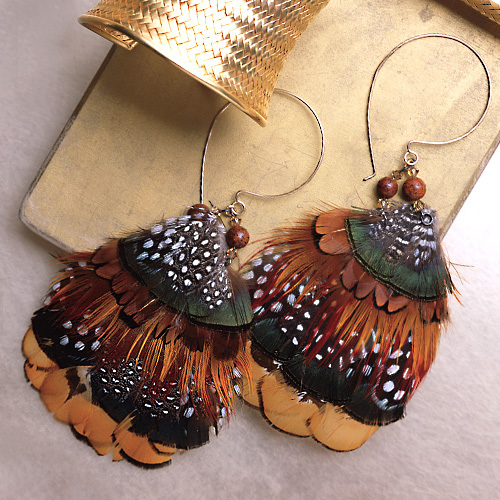 jewELLAHry AMAZING FEATHER EARRING TREND!!!