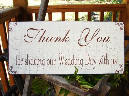 Coast to Country Weddings Wedding Thankyou Signs