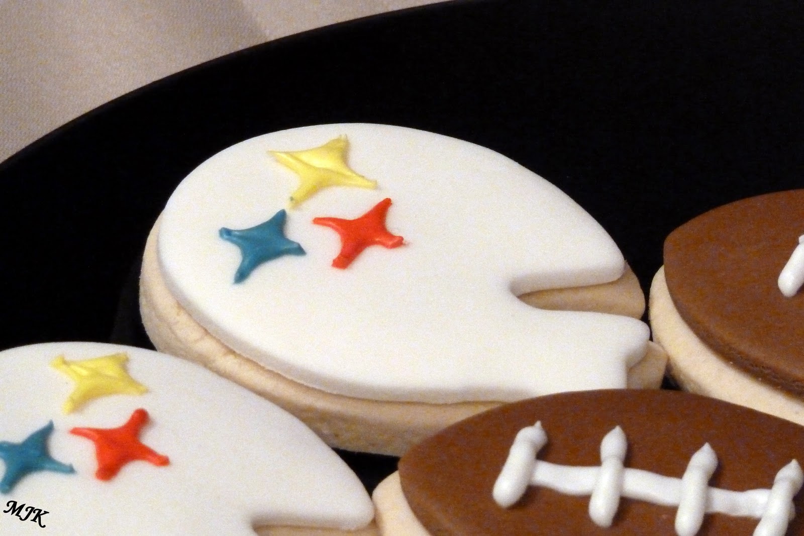 Melissa's Cuisine Super Bowl Cookies with Marshmallow Fondant