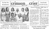 Visit the Andrew Warde High School Crimson Crier Archive