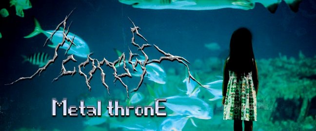 Metal throne
