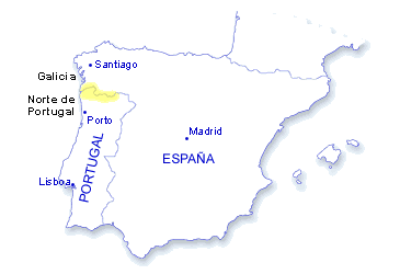 Mapa Portugal para Pintar