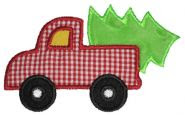truck with tree applique