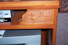 TV Cabinet - carving detail
