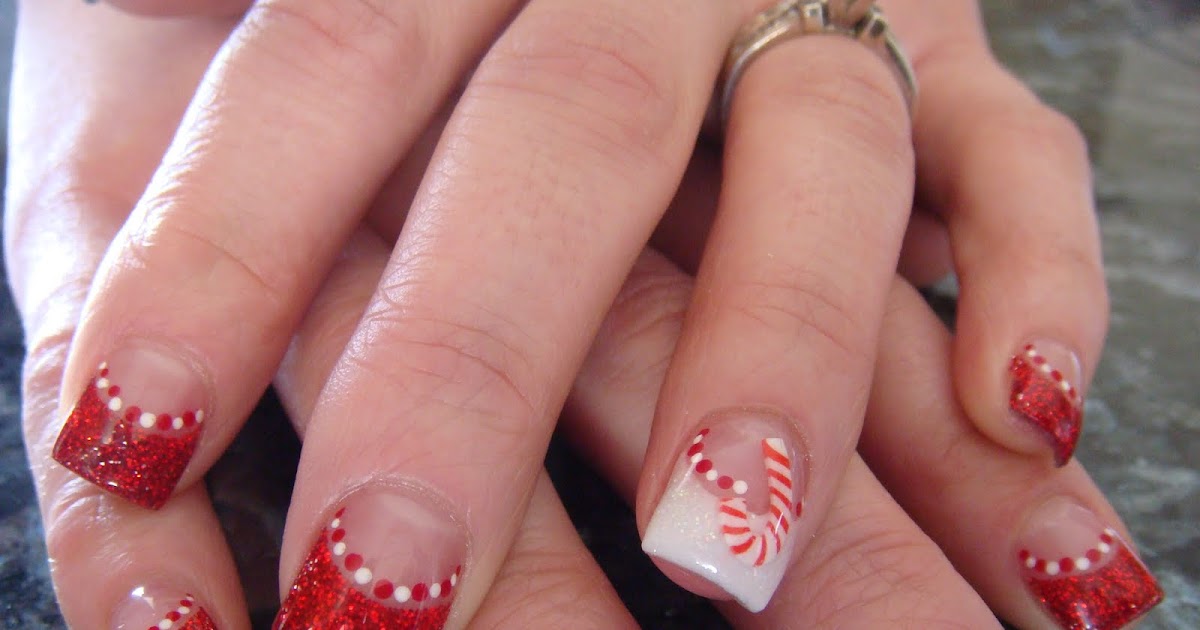 Nail Art: CANDY CANE NAILS